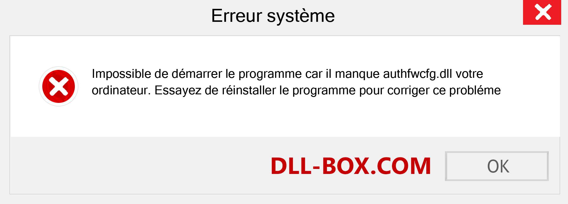 Le fichier authfwcfg.dll est manquant ?. Télécharger pour Windows 7, 8, 10 - Correction de l'erreur manquante authfwcfg dll sur Windows, photos, images